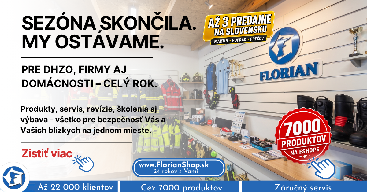 Sezóna nákupov skončila, potreba nie. Bezpečnosť pre zbory, firmy aj domácnosti po celý rok
